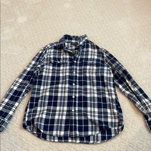 Boys Polo Navy Blue Flannel